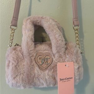Juicy couture fur shoulder bag